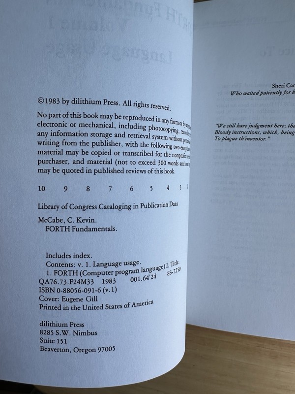 FORTH fundamentals (1st Ed) by C. Kevin McCabe gallery