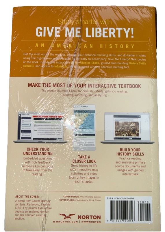 Give me Liberty 8th edtion volume 1 Eric Foner Kathleen Duval & Lisa McGirr gallery