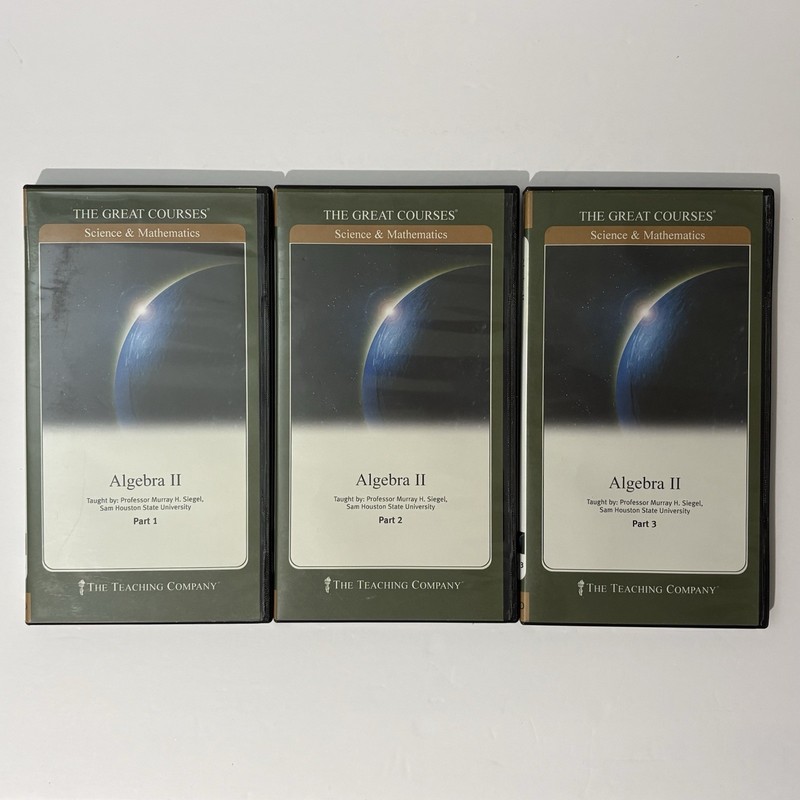 Algebra II – The Great Courses – Science & Mathematics – 6 DVDs and Guidebook