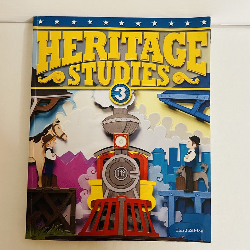 BJU Press Heritage Studies 3 Student Text 3rd Edition Paperback Homeschool gallery
