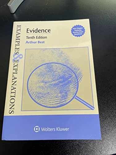 Examples & Explanations for Evidence – Paperback, by Best Arthur – Acceptable r