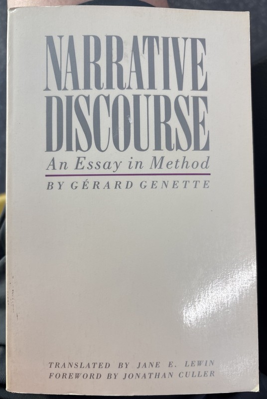 Narrative Discourse: An Essay in Method by Gerard Genette (Paperback, 1983) **