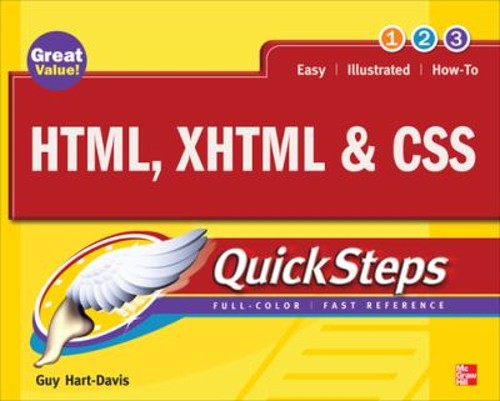 HTML, XHTML & CSS QuickSteps Paperback Guy Hart-Davis