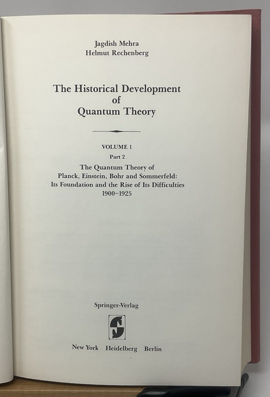 The Historical Development of Quantum Theory Volume 1 Part 2 F5 gallery