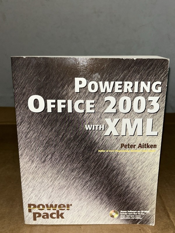 Powering Office 2003 W/ XML by Peter G. Aitken W/ Original Instructional CD-Rom