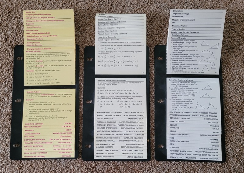 Pre-Algebra, Algebra 1 And Pre-Geometry Flippers Christopher Lee Publications gallery