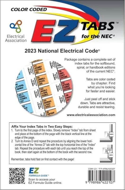NFPA 70 2023 NEC Code Book Paperback + Ugly's Electrical Ref Spiral +EZ TAB USPS gallery