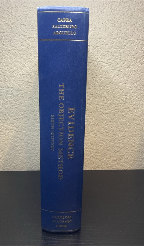 Evidence: The Objection Method - Hardcover, by Capra Daniel; Saltzburg - Good gallery