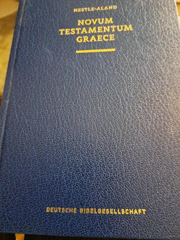 NOVUM TESTAMENTUM GRAECE: NESTLE-ALAND (GREEK EDITION) Greek Bible Great Shape