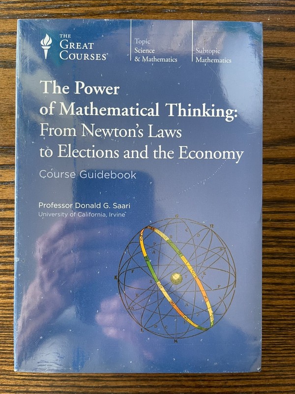 Great Courses: The Power of Mathematical Thinking (DVD AND BOOK) :NewSealed