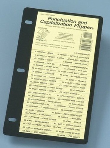 Punctuation and Capitalization Flipper/Clp390W (Basi…