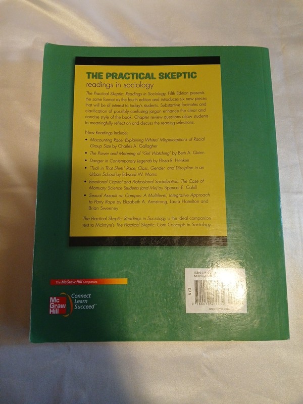 Practical Skeptic : Readings in Sociology by Lisa J. Mcintyre (2010, Trade... gallery