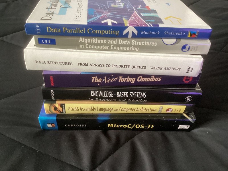 Lot of 7 Math Books, Data Structures,Assembly Language, Algorithms+ more