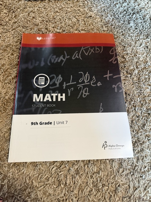 LifePac Grade 9 MATH Teacher, Student 4 - 10 Homeschool Curriculum AOP gallery