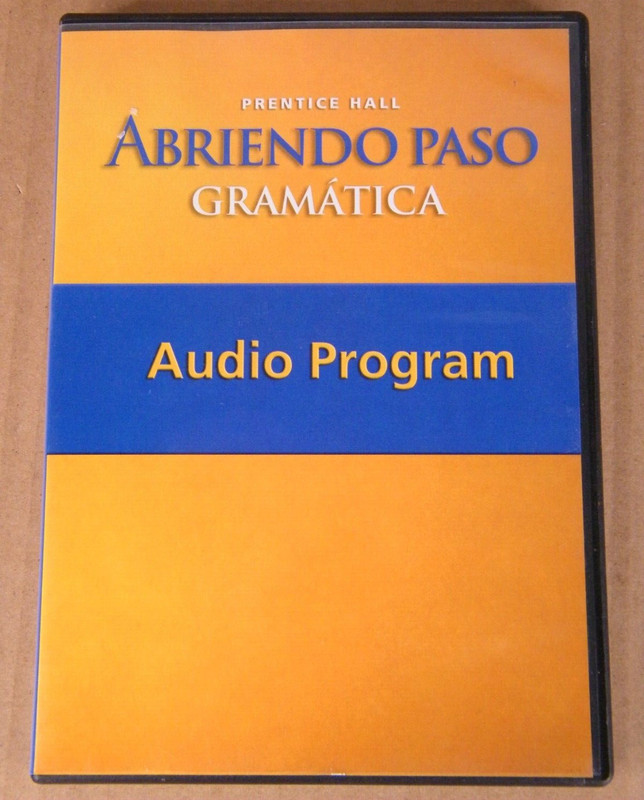 ABRIENDO PASO: GRAMATICA AUDIO Program – CD-ROM By PEARSON PRENTICE HALL
