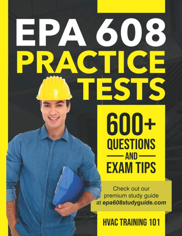 New EPA 608 Practice Tests Book 600+ Questions & Exam Tips Fast Shipping