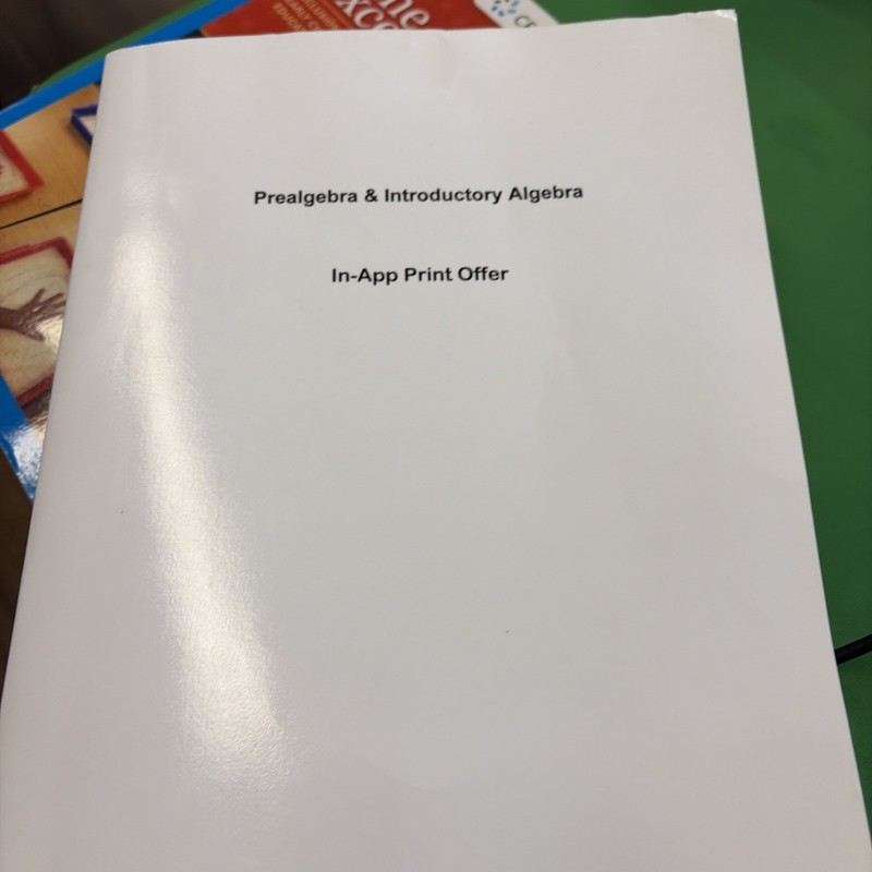 Pre Algebra & Introductory Algebra