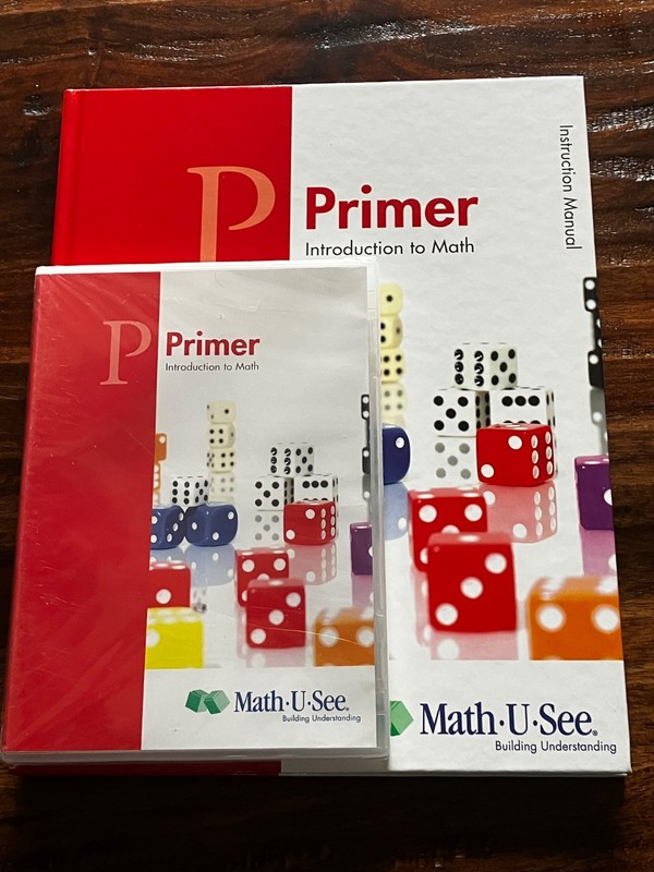Math U See Primer Introduction To Math Instruction Manual And DVD (New & Sealed)