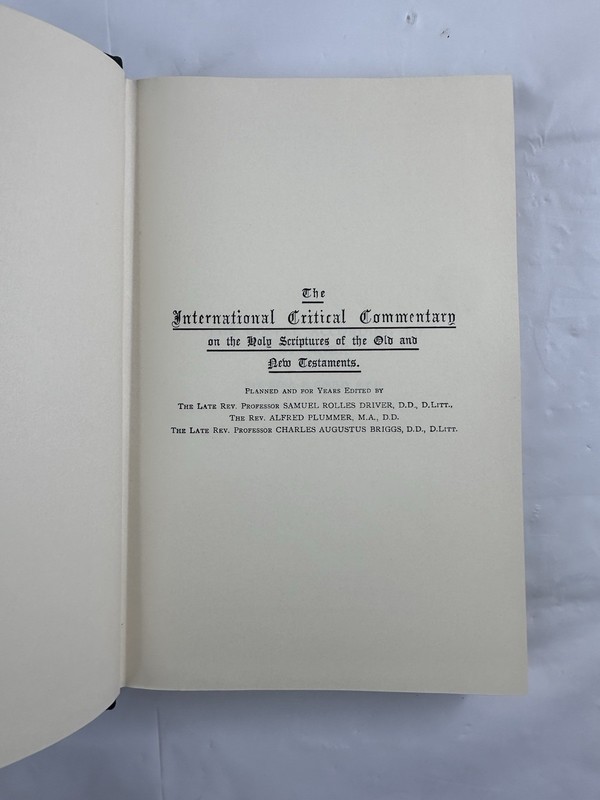 ST. MARK, Ezra P. Gould, The International Critical Commentary Edinburgh gallery