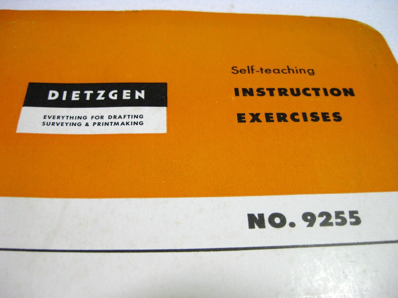 Dietzgen Use & Care of Drawing Instruments Self-Teaching Instruction Book #9255 gallery