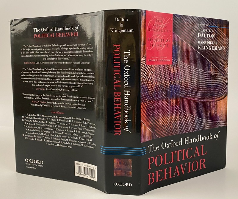 Dalton & Klingemann OXFORD HANDBOOK OF POLITICAL BEHAVIOR 2007 1st e hardcover