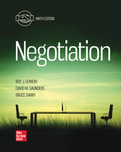 Loose Leaf for Negotiation [Loose Leaf] Lewicki, Roy J.; Barry, Bruce and Saund