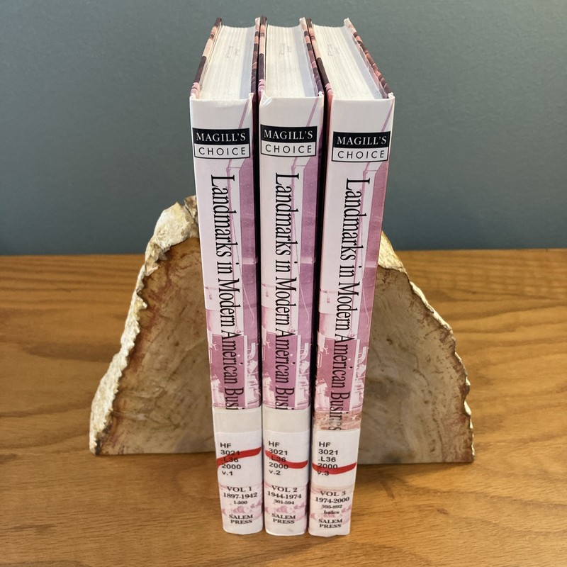 3 Volume SET Landmarks in Modern American Business Volumes 1-3 Salem Press