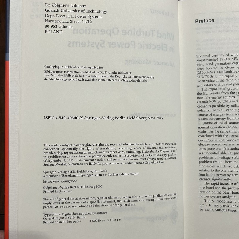 Wind Turbine Operation in Electric Power Systems: Advanced Modeling by Zbigniew gallery