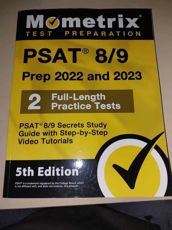 mometrix psat 8/9 study guide and practice test 2022 & 2023 (used book) 5th edit