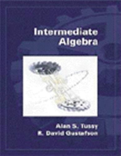 Intermediate Algebra, Gustafson, R. David,Tussy, Alan S., Good Book