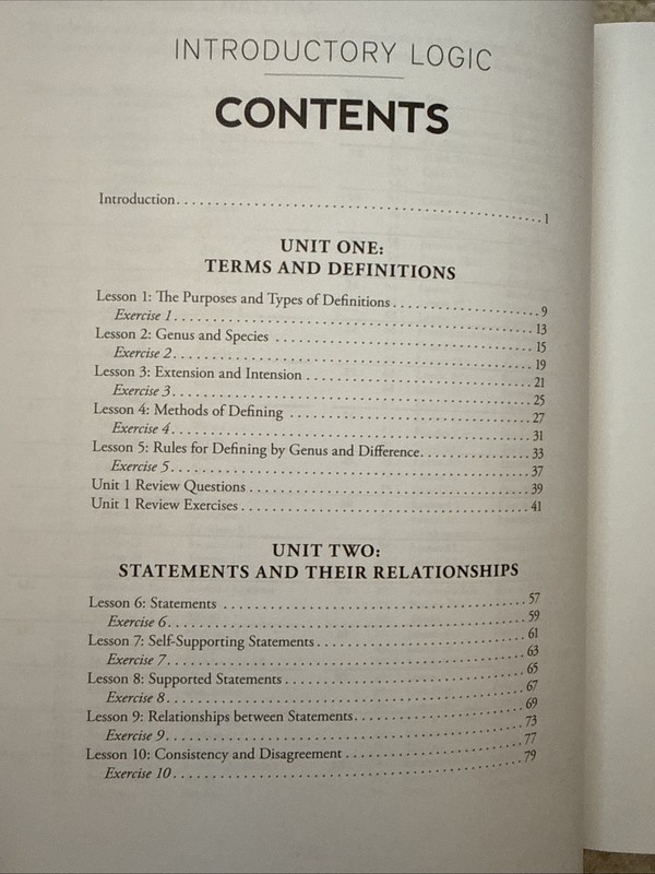 Introductory Logic, 5th Edition gallery