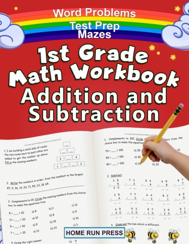 1st Grade Math Workbook Addition and Subtraction: 1 Workbooks, Math…