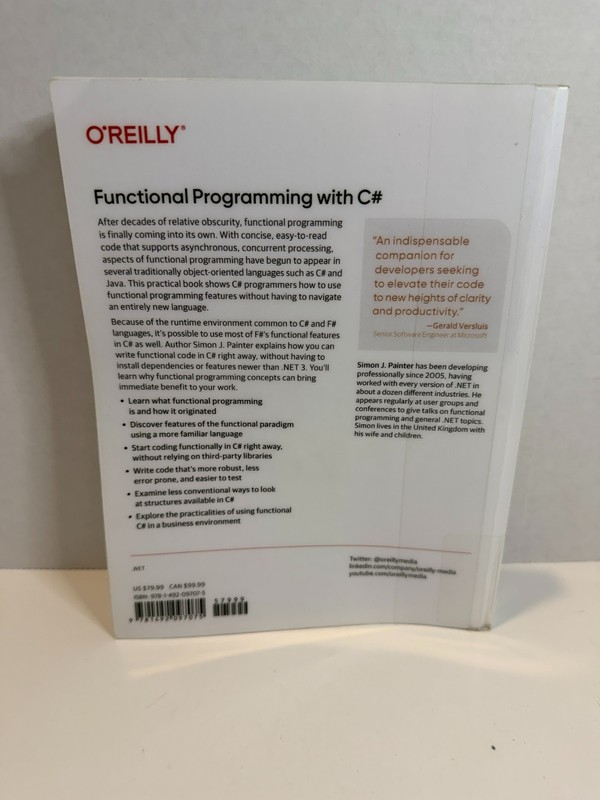 Functional Programming with C# Simon J Painter O'Reilly .NET Coding Book gallery