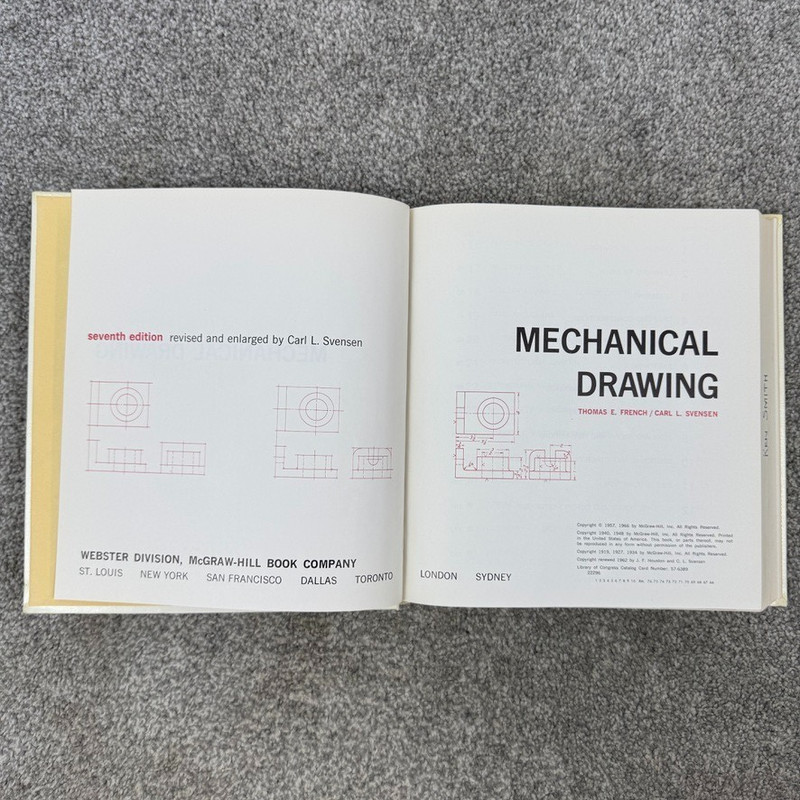 Mechanical Drawing By French And Svensen 7th Edition 1966 Hard Cover gallery