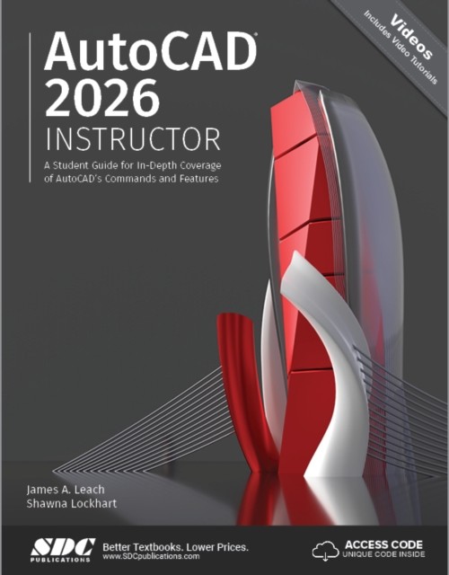 AUTOCAD 2026 INSTRUCTOR by LEACH JAMES A. Paperback Self Help Business