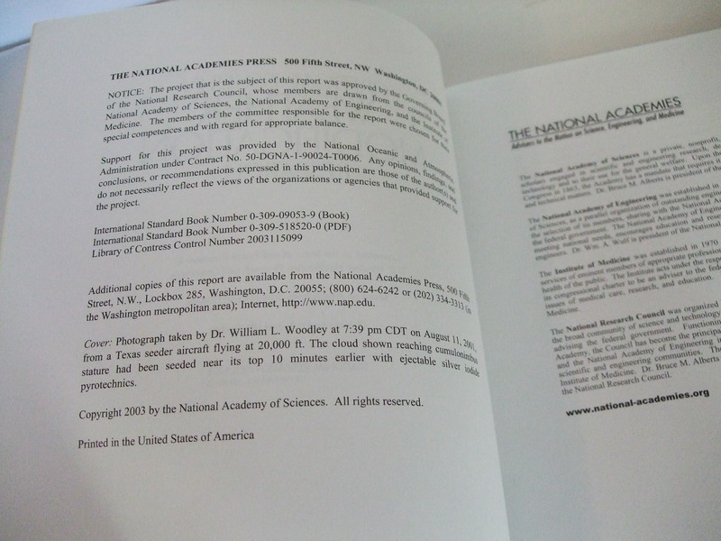 Critical Issues in Weather Modification Research. National Academies Press gallery