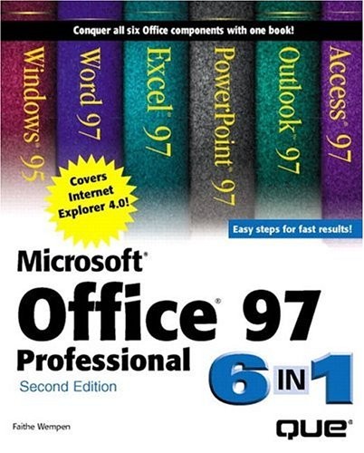 MICROSOFT OFFICE 97 PROFESSIONAL 6-IN-1 (2ND EDITION) By Faithe Wempen **Mint**