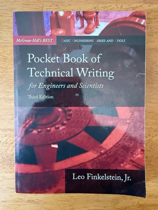 McGraw-Hill Technical Writing Pocket Book Third Edition by Leo Finkelstein Jr.