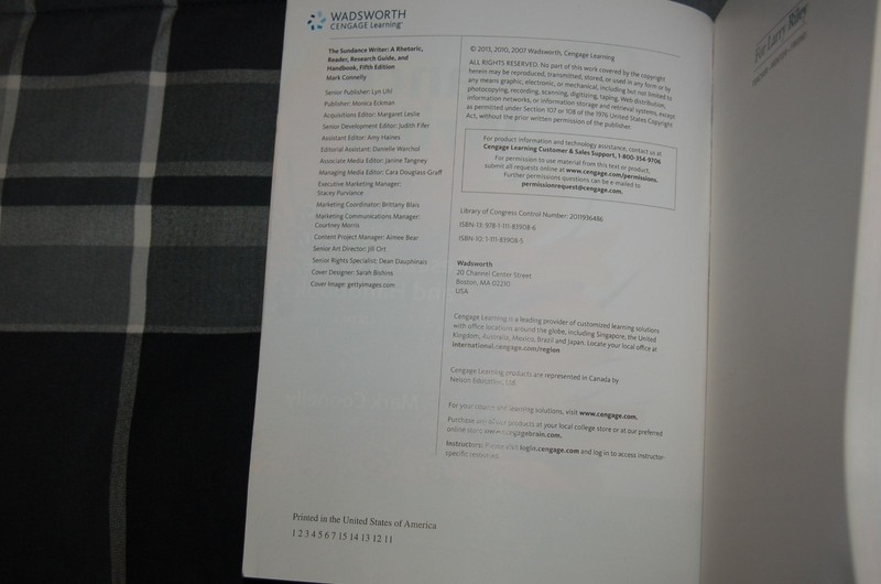 THE SUNDANCE WRITER: A Rhetoric, Reader, and Research Guide, Mark Connelly gallery