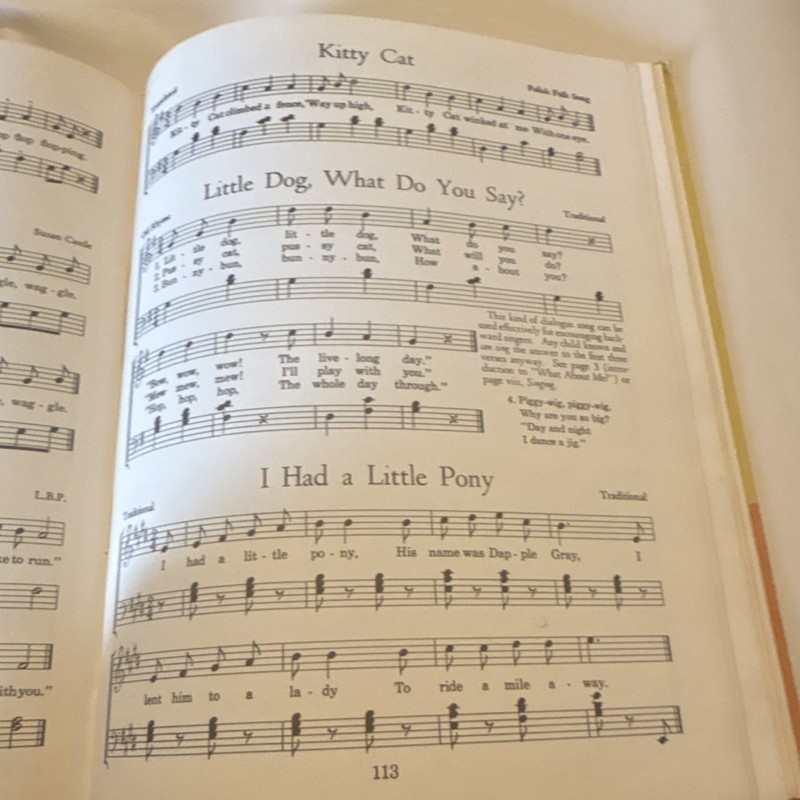 Ginn and Company Kindergarten Book Enlarged Edition 1959 Hardcover Music gallery
