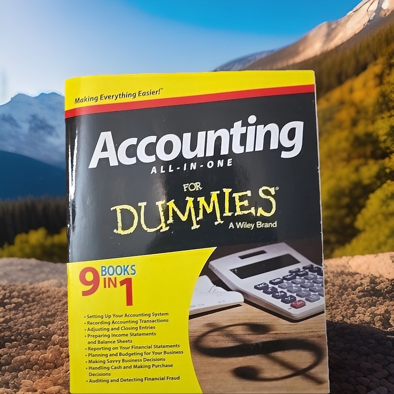 Accounting All-in-One For Dummies (9 Books in 1) - Wiley Brand - Like New
