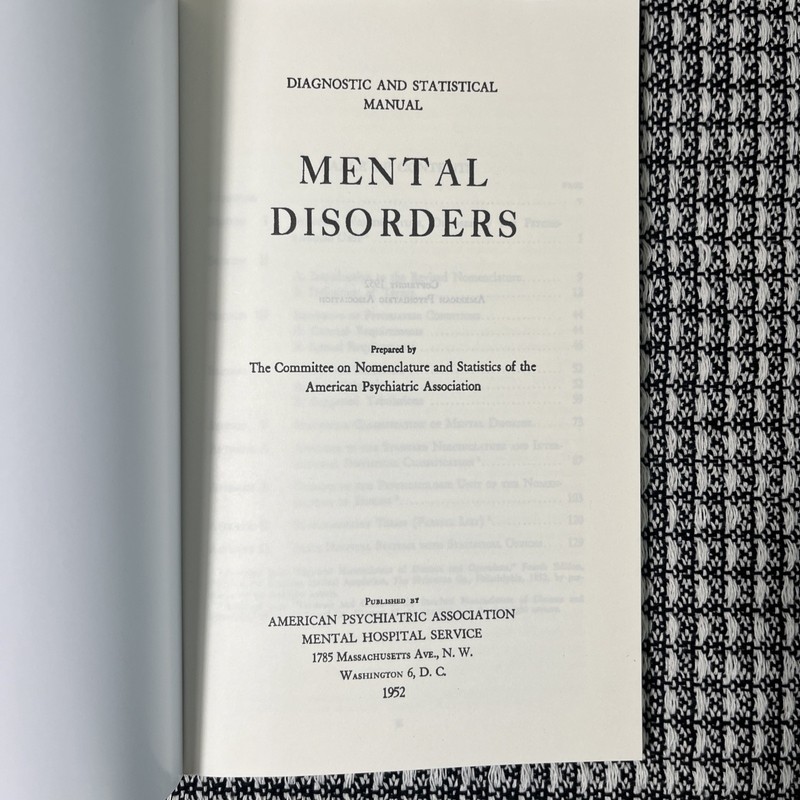 Diagnostic And Statistical Manual, Mental Disorders, DSM-1 Reprint, Brand New gallery