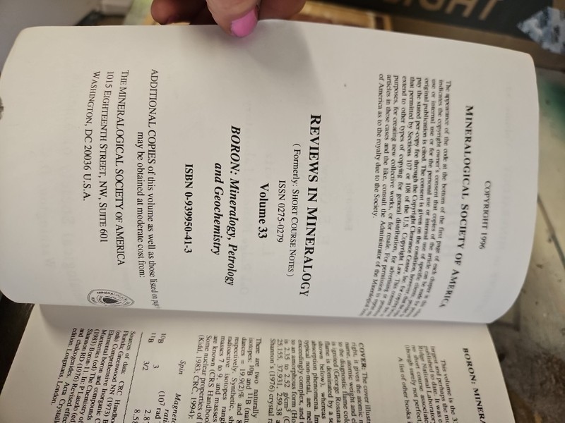 Lawrence M. Anovitz Boron (Paperback) Reviews in Mineralogy & Geochemistry gallery