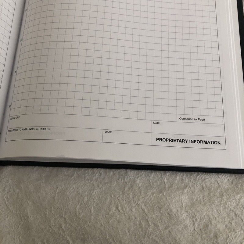 Bookfactory Project Design Engineering Notebook 92 Pages .25" Lab Grid Brand New gallery