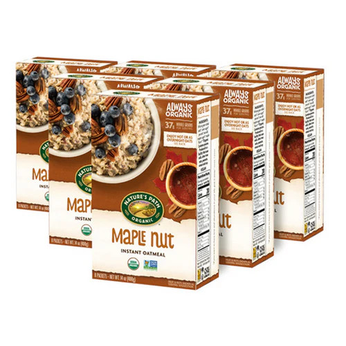 Organic Maple Nut Instant Oatmeal 14 Oz(Case Of 6) By Natures Path gallery