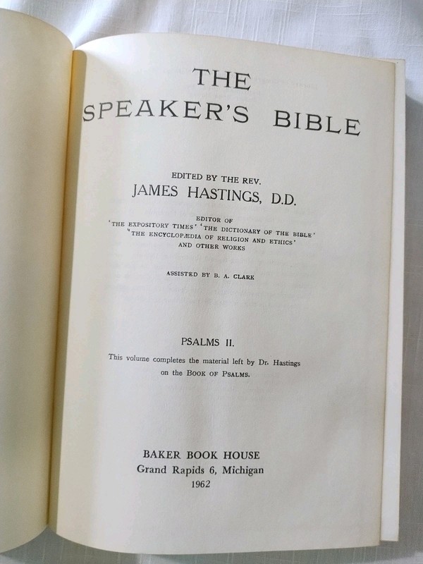 The Speaker's Bible 11 Volumes . Edited By Rev James Hastings DD HC 1962 Vintage gallery