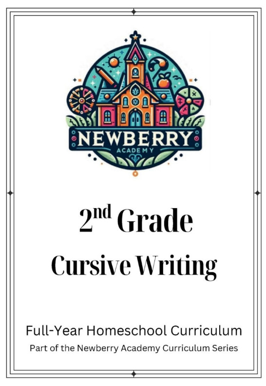 2nd 3rd Grade Cursive Writing Lessons Practice Workbook Second Grade homeschool