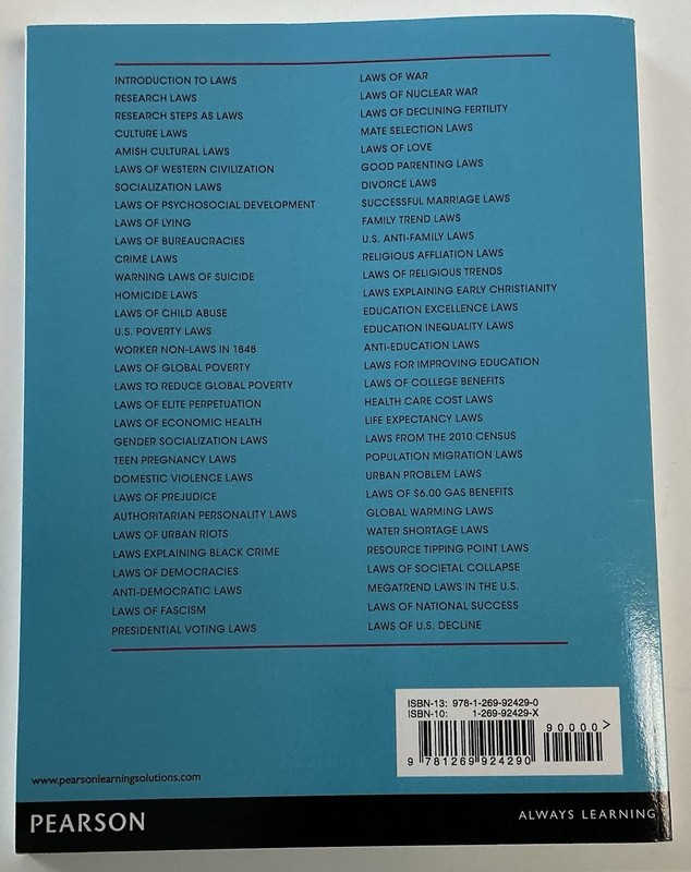 650 Laws in Sociology Second Edition by Mark Bird gallery