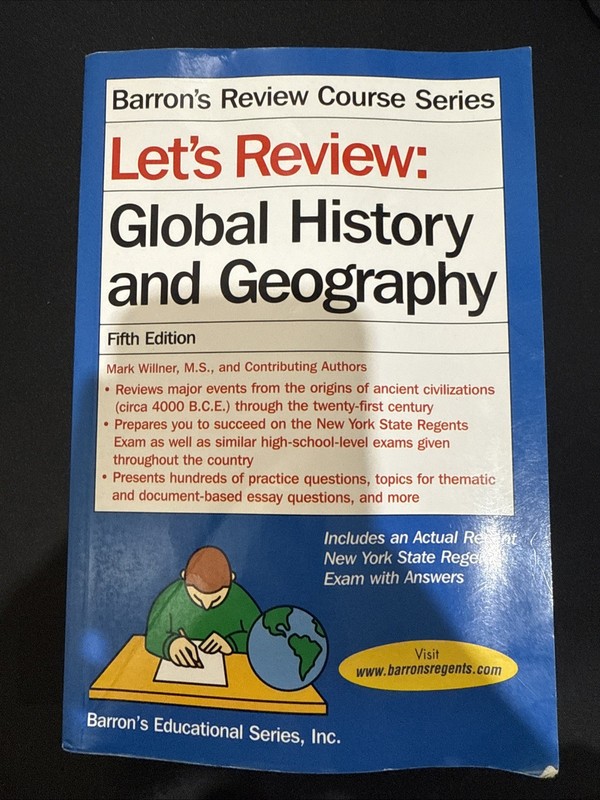 Lets Review Global History and Geography (Lets Review Series) – VERY GOOD