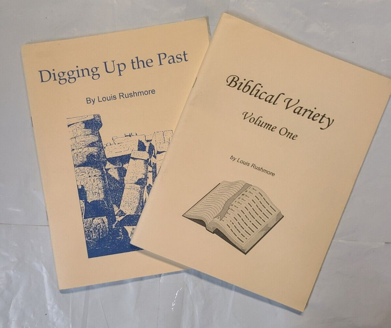 Lot of 2 by Louis Rushmore DIGGING UP THE PAST + BIBLICAL VARIETY VOL 1 / LN